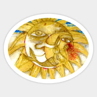 The Golden Sun Sticker